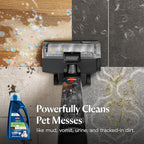 Bissell Multi-Surface Pet Solution with Febreze freshness, For Use in CrossWave and Other Leading Hard Surface and Area Rug Cleaners, 80oz, Dissolves Dirt, grime, and Tough Sticky Messes