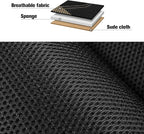 CAROMOP 3D Air Mesh Car Seat Covers 2 Front Seats,Breathable and Durable Seat Covers for Cars,Universal Fit for SUV,Vans,sedans, Trucks, Automotive Interior Covers(Black/Beige)