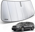 MZS Windshield Sun Shade Compatible with Pacifica Hybrid 2017-2026 / Voyager 2020-2026, Foldable Car Front Window Sunshade with Storage Bag, Minivan Sun Visor Shield Accessories for Interior Protector