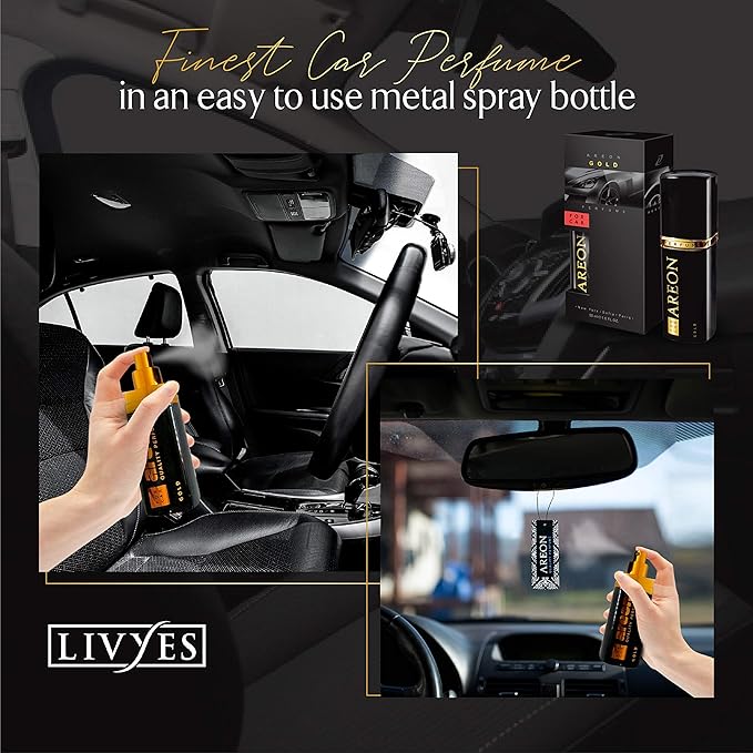 Areon Air Freshener Car Perfume (1, GOLD)