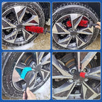 4 Pack Car Wheel and Tire Cleaner Brushes Kit Auto Motorcycle Rim Hub Ultra Soft Microfiber No Spatter Bendable Woolies Bristle Cleaning Set