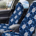 2 Pack Car Seat Towel Covers, Sweat Protector for Front Seats, Premium Thickened Microfiber with Forest Mountain Sunset Art, Breathable & Quick Dry, Slip-on Headrest Pocket for Gym, Beach, Running