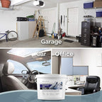 SMELLS BEGONE 1-Gallon Gel Odor Eliminator – High-Capacity, Long-Lasting Odor Absorber for Large Spaces, Basements, Garages, Workshops & Commercial Areas – Removes Tough Odors Quickly (Fragrance Free)