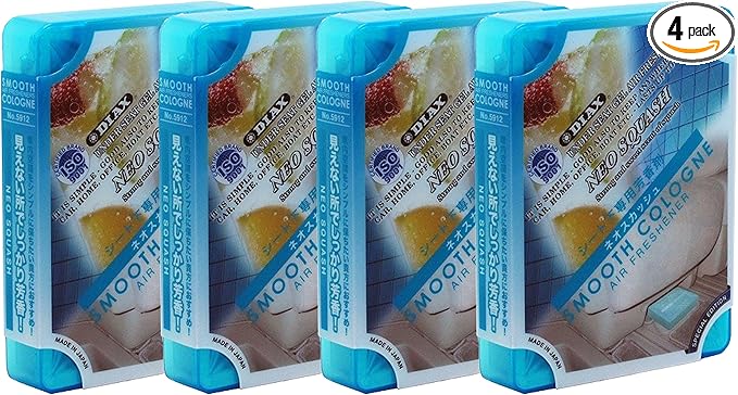 4-PACK Home/Office/Car/Auto Smooth Cologne Neo Squash Scent Air Freshener JDM Genuine Diax Japan