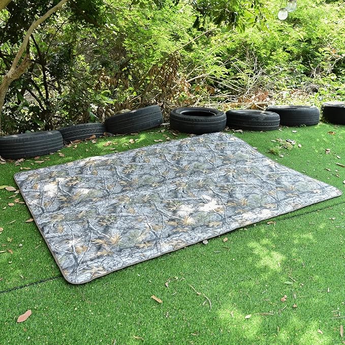 Poncho Liner Military Insulation Blanket Camo with Compression Carry Bag for Outdoors Hiking Jungle Hunting Gear