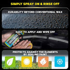 Meguiar's Hybrid Ceramic Liquid Wax, Shield Your Paint with a Residue-Free Liquid Car Wax with Advanced SiO2 Hybrid Technology and Long-Lasting Water-Beading Protection, 16 Oz Bottle
