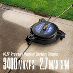 Westinghouse Universal 16.5" Pressure Washer Plastic Surface Cleaner Attachment - 3400 Max PSI, 1/4” Connector - for Gas and Electric Pressure Washers