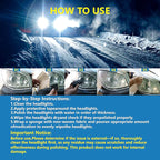 Ceramic Headlight Restoration Kit, Ceramic Headlight Coating with 30ML Repair Liquidfor Repair Headlight Yellowing, Haze, Oxidation, Scrashes