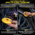 Meguiar’s Endurance Tire Gel, G7516, Premium Tire Shine Gel for a Lasting Glossy Finish, Helps Keep Tires Looking Deep Black and Clean, Top Christmas Gift Ideas for Car Guys and Girls, Purple, 16 Oz