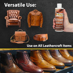 Fiebing's Leather Cleaner & Conditioner (8 oz) - All Purpose Wax-Free Color Safe Formula Protects & Strengthens All Leather - Prevents Molding, Cracking, Water Spots & Salt Stains on Car, Shoe, Purse