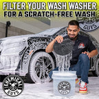Chemical Guys Ultimate Scratch-Free Detailing Car Wash Bucket Kit with Accessories, Car Detailing Kit With Dirt Trap, Wash Mitt, Lid, and 16 oz Soap, Safe For Trucks, SUVs, Motorcycles, RVs
