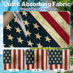 Car Seat Towel Cover After Gym, Car Seat Cover Towel – Sweatproof, Washable, Non-Slip Cover for Cars, SUVs (2 Pack, Patriotic)