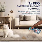 Simple Solution Extreme Cat Stain Eliminator for Strong Odor, Pet Odor Eliminator for Home, Stain Remover for Cats, Kitten Essentials, Floor Cleaner, Urine Destroyer, Carpet Cleaner Spray, 32oz