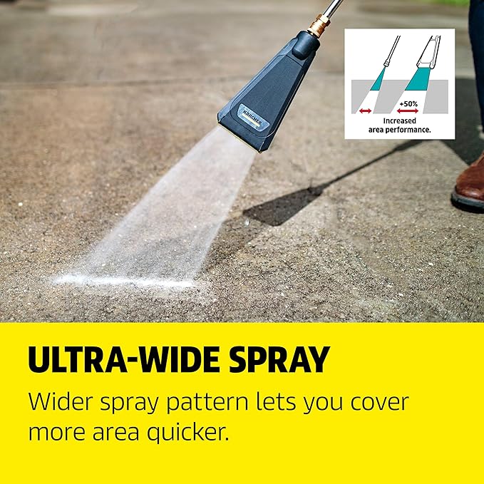 Kärcher eco!Booster Pressure Washer Nozzle - Universal 1/4" Quick Connect Nozzle for 50% More Cleaning Power on Cars, Fences, and Patio Furniture