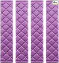 4 Pack Universal Car Seat Belt Pads, Adult Seat Belt Shoulder Strap Covers Harness Pad for Car/Bag,Soft Comfort Helps Protect You Neck Shoulder from The Seat Belt Rubbing (4pack-Purple)