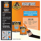Gorilla Patch & Seal Liquid Rubber Waterproof Sealant, Black, 32 Ounce (Pack of 1) - Seals Out Water, Air, and Moisture