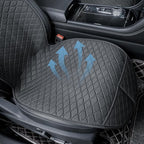 Linen Car Seat Covers for Cars, Front Car Seat Cover Protectors with Storage Bags, Anti-Slip & Soft Automotive Seat Cushion Universal Fit for Most Sedan, SUVs, Vehicles (Deep Grey)