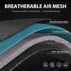 CAR PASS Comfortable 3D Foam Mesh Leather Car Seat Covers Front, Air Cool Mesh Breathable Front Seat Covers for Car, Universal for SUV Truck Sedan Automotive, Airbag Compatible,Black Purple