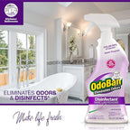 OdoBan Ready-to-Use Disinfectant and Odor Eliminator, Set of 3 Spray Bottles, Made in the USA, Original Eucalyptus and Lavender Scents, 32 Ounces Each