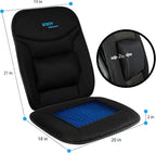 Sojoy Truck Seat Cushion with Firm Lumbar Support,Gel Seat Pad with Upper Lower Back Support Pillow for Office,Car,Truck, Pain Relief Coccyx Seat Cushion