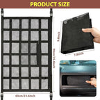 Kaskawise SUV Car Ceiling Cargo Net Pocket,35.4"x23.6" Double-Layer Mesh Car Roof Storage Organizer for Ford,F150,Jeep,Honda CRV,RAV4,Van Organizers and Storage,Camping Accessories