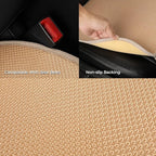 2pcs All-Season Car Seat Covers Khaki - Breathable Car Seat Protectors with Anti Slip Bottom - Durable Auto Seat Cushions Universal Fit for Vehicles Cars SUV Trucks Front Seats