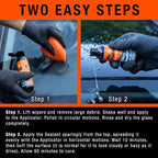 Nu Finish Glass Restore & Repel Kit, Two Step Regimen for Car Windshield, Includes Polishing Compound, Ceramic Sealant, Precision Applicator Tool, and 2 Reusable Sponges