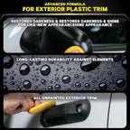 Meguiar's Hybrid Ceramic Trim Restorer, Car Trim Plastic Restorer - 16 Oz Bottle