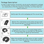 Sexysamba Pure Memory Foam Travel Pillow Set for Adults-Comfortable & Removable Machine Washable Cover, Neck Support Pillow Airplane Travel Kit with Eye Mask for Portable Plane Accessories-Green