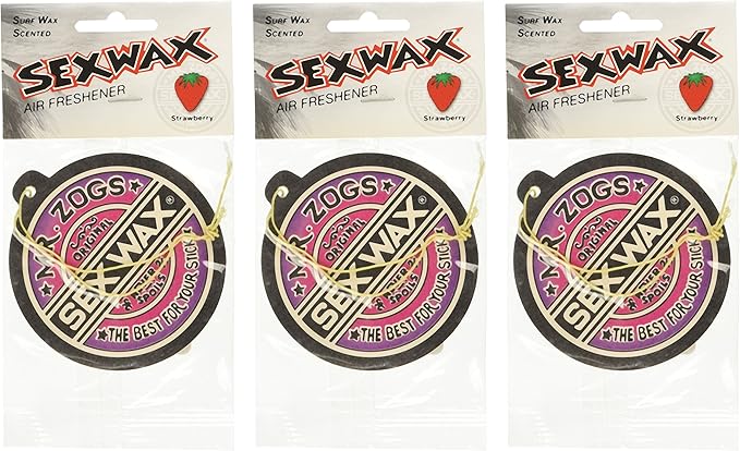 Sex Wax Air Freshener (3-Pack, Strawberry)
