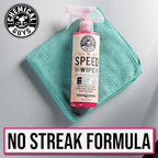 Chemical Guys Speed Wipe Quick Detailer - High Gloss, Streak-Free Shine, Detail Spray for Cars, Trucks, Motorcycles, RVs, and More, Safe on Paint, Glass, Wheels, and Trim, Cherry Scent, 16 fl oz