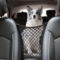 Dog Car Net Barrier for SUV， Upgraded Dog Travel Accessory with Organizers and Storage, Separates Pets from Passengers for Safely, organizes Essentials, Makes Trips Easier.