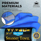 Premium 2pk +1 Free Shammy Cloth for Car Drying - 26"x17" - Super Absorbent Chamois Towel - Scratch-Free, Reusable & Soft Wash Cloth - Car Drying Towels