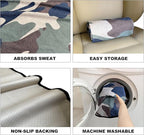 Car Seat Covers 1 Pack Waterproof Towel Car Seat Cover Universal Fit for Most Trucks SUV Fitness Athletes Pets Gym and Water Sport，Camouflage