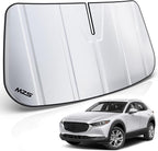 MZS Windshield Sun Shade Compatible with CX-30 CX30 2020-2026, Foldable Car Front Window Sunshade with Storage Pouch, SUV Sun Visor Shield Accessories for Interior Protector