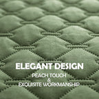 gogobunny 100% Double Sided Waterproof Dog Blanket Soft Pet Bed Cover Reversible Protect Furniture Couch Sofa Car for Puppy Cat Kids (Dark Green/Light Green, 30x80 Inch (Pack of 1))