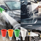 Pressure Washer Nozzle Guard, Stainless Steel High Power Washer Tips Set with Upgraded Rubber Protector Cover, 5Pcs Pressure Washing Holder with 1/4" Quick Connect, Orifice 3.0