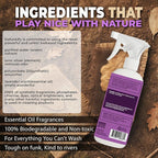 Fabric Freshener Spray, 32oz. 'Lavender' Odor Remover Spray. Shoe Deodorizer, Carpet Deodorizer, Odor Eliminator for Strong Odors Cleaning Supplies. ProvenSafe™ Fabric Freshener for Sensitive Gear