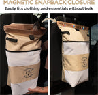 Living in a Bubble Wet Dry Laundry Bag – Portable Waterproof Laundry Hamper for RV, Campervan & Travel – Foldable Clothes Organizer with Separate Wet & Dry Compartments
