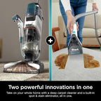 Shark R- EX201 CarpetXpert Upright Carpet, Area Rug & Upholstery Cleaner with StainStriker, Cyan - (Renewed)