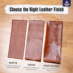 Leather Hero Top Coat – Leather Sealant & Protective Finish for Dye, Paint, Car Seats, Shoes & More – Scratch-Resistant Color Restorer with Applicator – 4oz (Matte Finish)