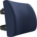 FORTEM Lumbar Support Pillow for Office Chair, Lumbar Support Pillow for Car, Back Rest for Gaming, Memory Foam Pillow, Desk Chair Cushion, Breathable & Washable Cover, Adjustable Straps