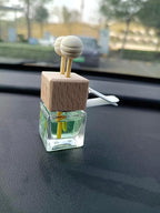 5Packs 8ml Empty Car Air Freshener Vent Clip, Clear Glass Essential Oil Diffuser Vent Outlet Auto Perfume Aromatherapy Bottle Vials Fragrance Ornament Decor (5pcs)