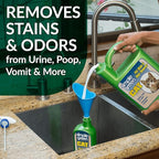 Simple Green Cat Stain & Odor Remover - Enzyme Cleaner for Cat Urine, Feces, Blood, Vomit (1 Gallon Refill) (Pack of 2)