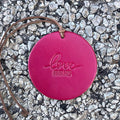 Air Flair | Leather Car Air Freshener | Love Never Fails (Fuchsia, 4) Butt Naked Scent