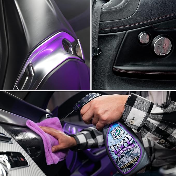 Turtle Wax X Mister Cartoon 54255 LVP- Leather, Vinyl, Plastic Cleaner and Protectant, 1-Step Solution Cleans, Protects and Conditions, UV Protection, for Cars, Trucks, RV's and Motorcycles, 16 oz.