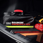 Everlit Survival Car Emergency Kit, Roadside Safety Tool Kit with Gloves,Digital Auto Air Compressor Tire Inflator, First Aid Kit, 12 Feet Jumper Cable, Tow Strap, Flashlight for Women, Men, Teenagers