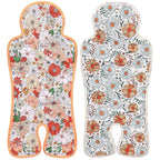 Pinkunn 2 Pcs Gel Car Seat Cooling Pad for Baby Summer Breathable Ice Cushion Multifunctional Ice Stroller Cooler Mat for Stroller Baby Dining Chair Child Safety Seat(Classic Color,Flower)