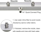 M MINGLE Pressure Washer Undercarriage Cleaner, Under Car Wash, with 45 Degree Angled Wand