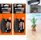 2 Pc Paradise Platinum Air Freshener Hanging Aroma Fragrance Scent Island Escape